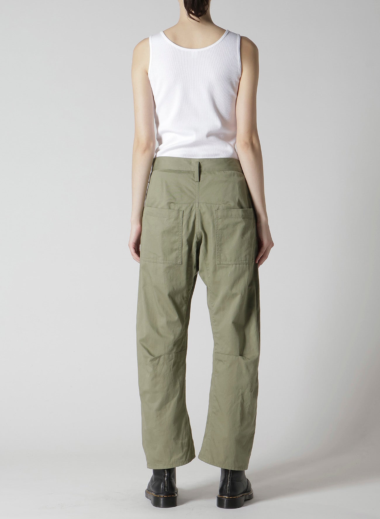 [Y's BORN PRODUCT] COTTON TWILL WIDE PANTS