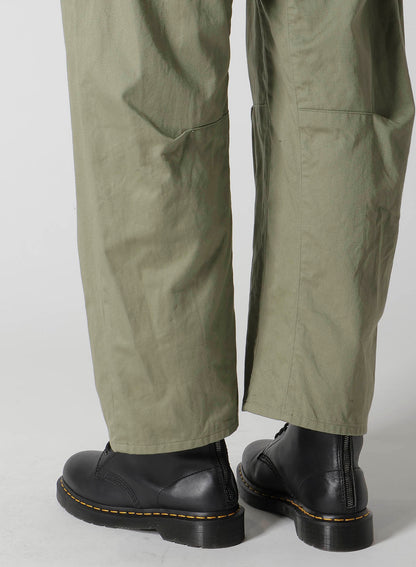 [Y's BORN PRODUCT] COTTON TWILL WIDE PANTS