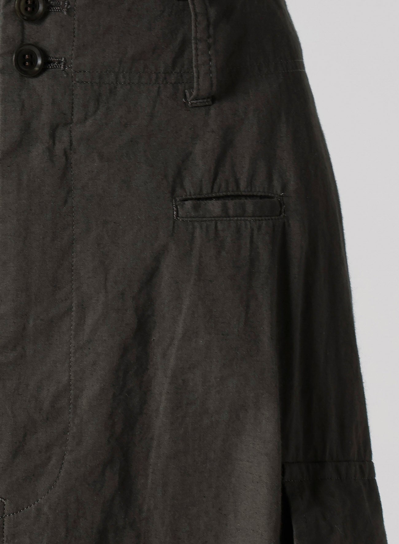 COTTON/LINEN CARGO SKIRT