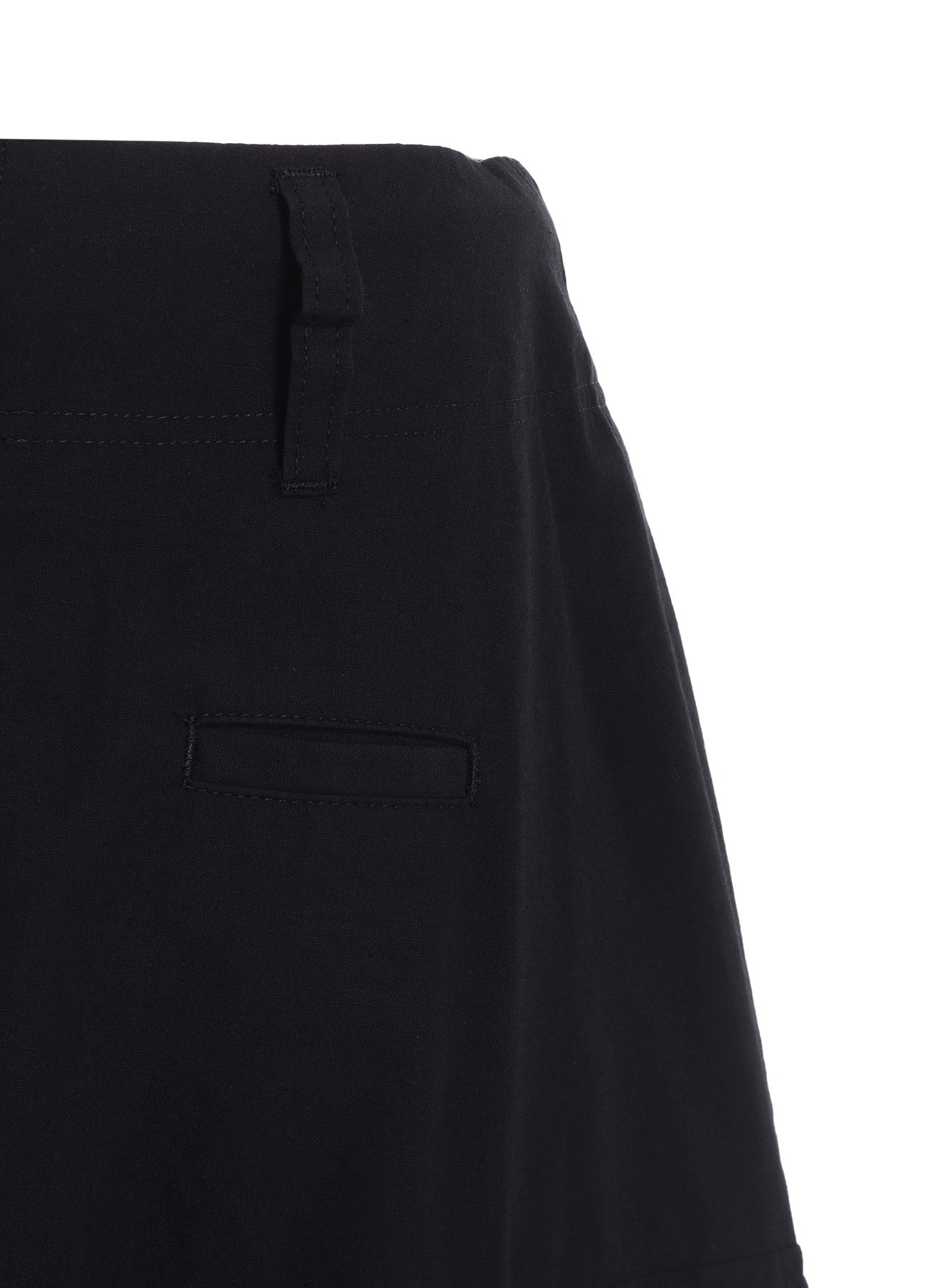 COTTON/LINEN CARGO SKIRT