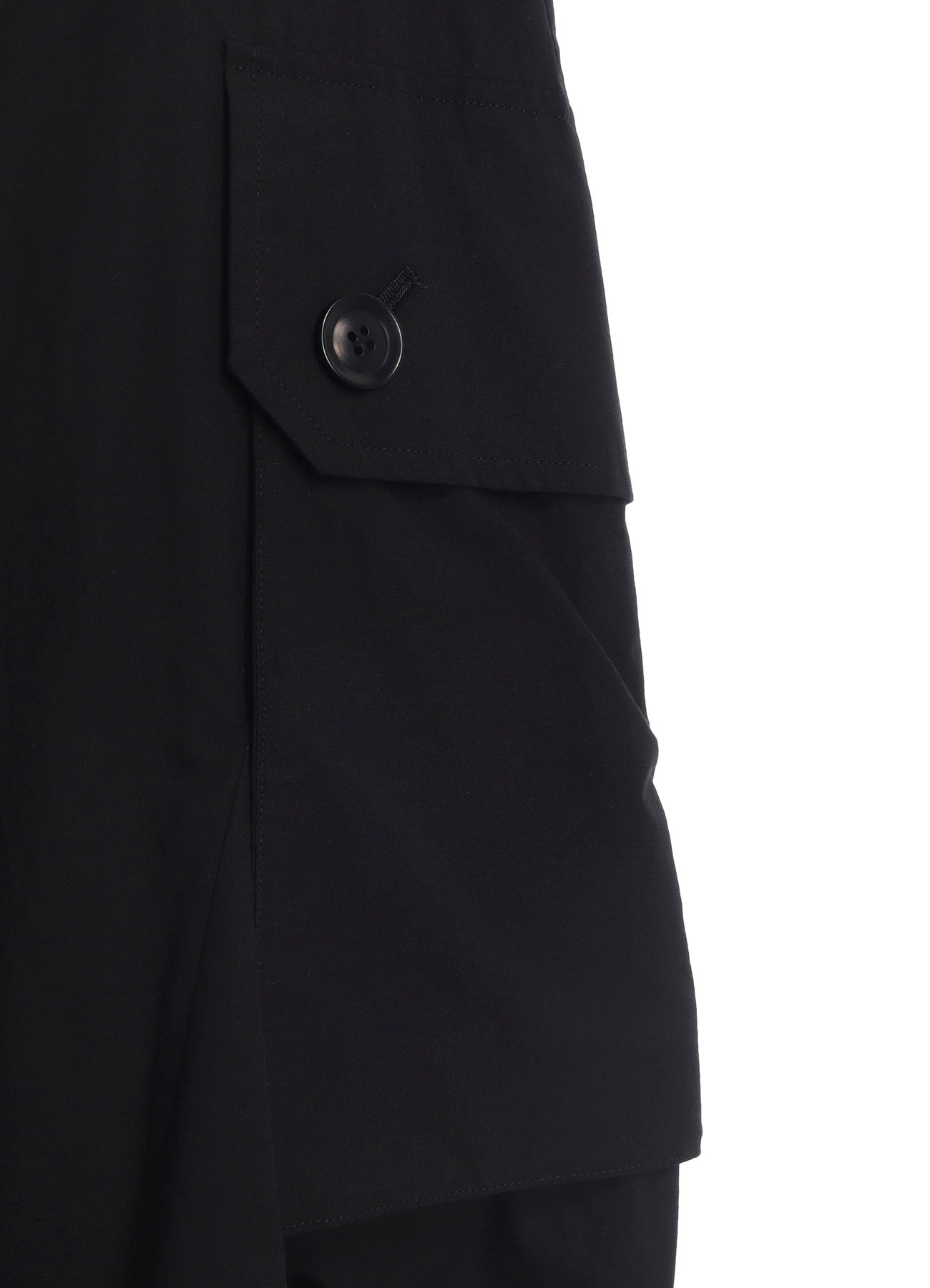 COTTON/LINEN CARGO SKIRT