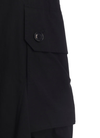 COTTON/LINEN CARGO SKIRT