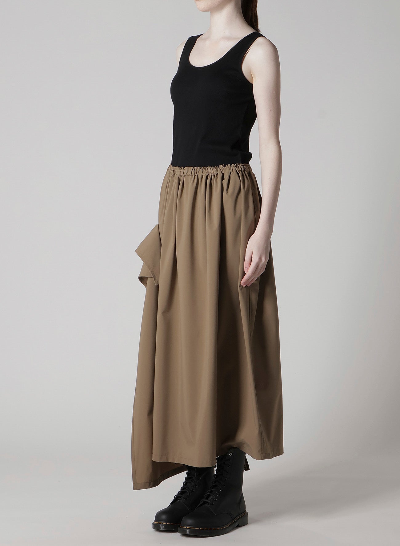 スカート Yohji Yamamoto Gather Frill Skirt GABARDINE R GATHERED SKIRT – THE SHOP YOHJI YAMAMOTO
