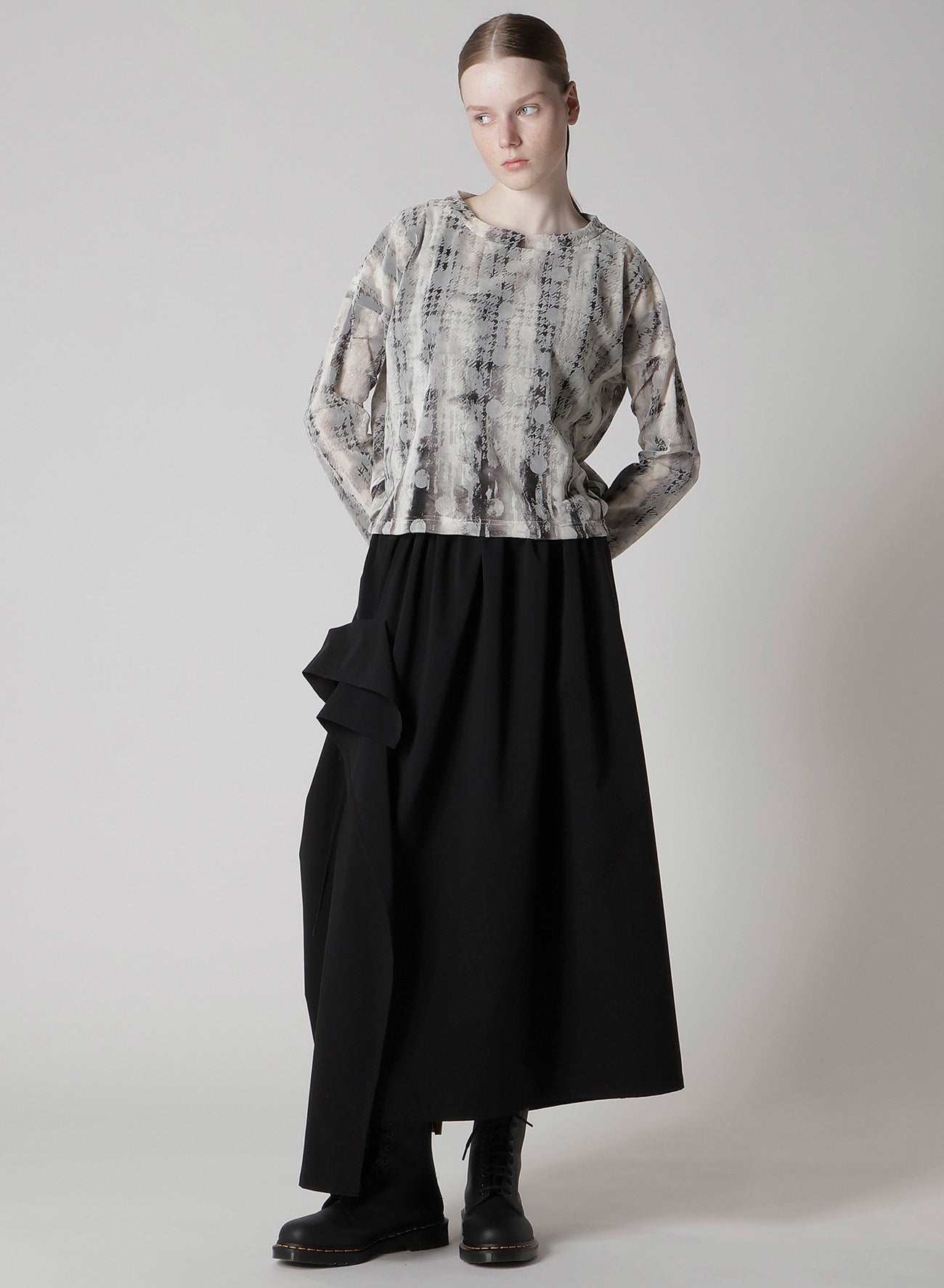 PE/ TAFTA GATHERED SKIRT