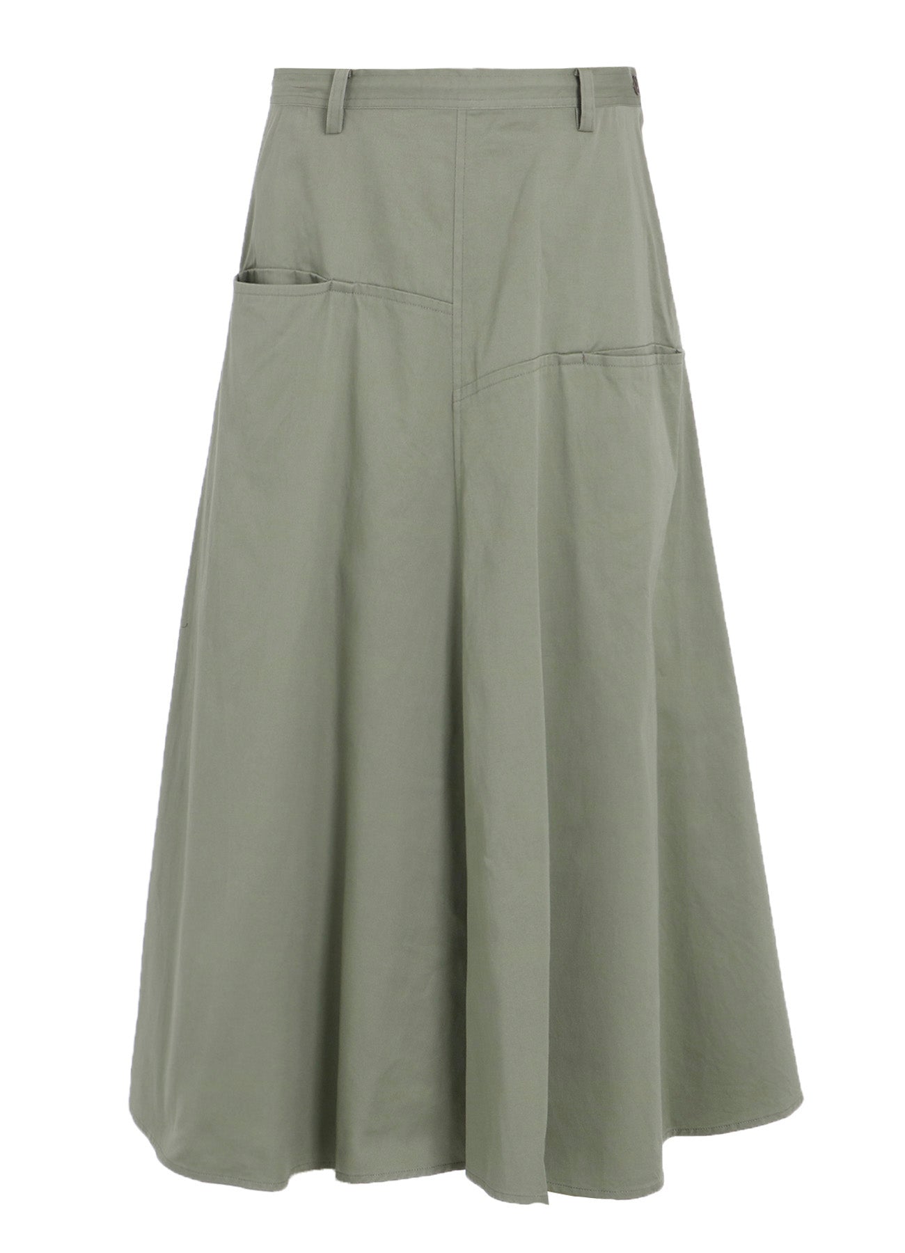 [Y's BORN PRODUCT] COTTON TWILL FRONT PANEL POCKET SKIRT