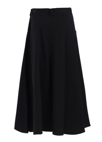 [Y's BORN PRODUCT] COTTON TWILL FRONT PANEL POCKET SKIRT