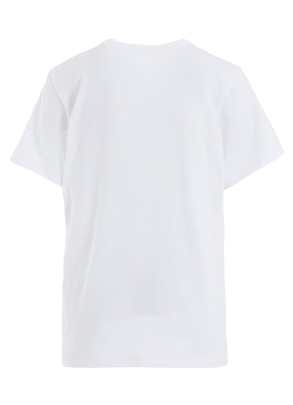 COTTON JERSEY ANIMAL PRINT ROUND NECK HALF SLEEVE T