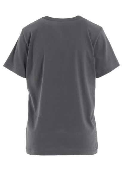 COTTON JERSEY ANIMAL PRINT ROUND NECK HALF SLEEVE T