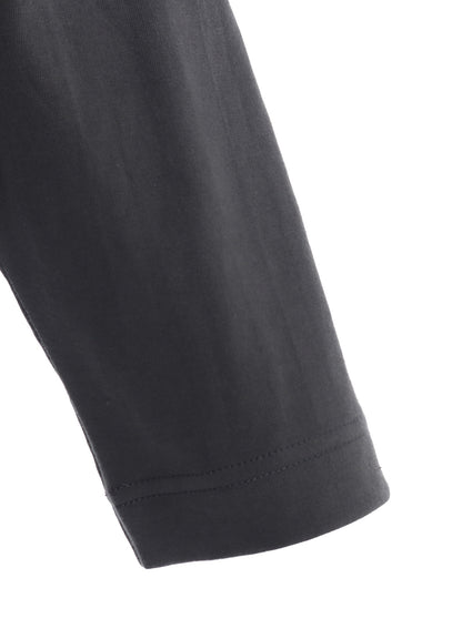 COTTON JERSEY ANIMAL PRINT ASYMMETRY DRAPE T