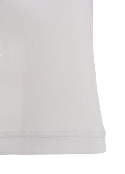 HARD-TWIST BACK BUTTON OFF-NECK T