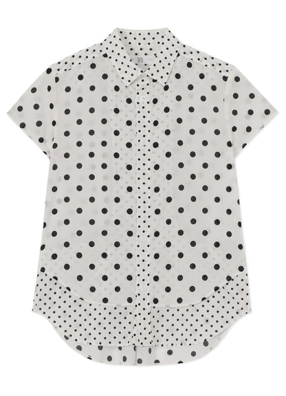 60/- COTTON LAWN DOT PRINT HALF SLEEVE BLOUSE