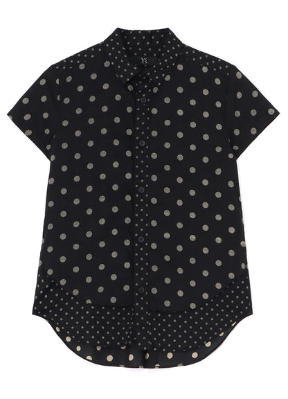 60/- COTTON LAWN DOT PRINT HALF SLEEVE BLOUSE