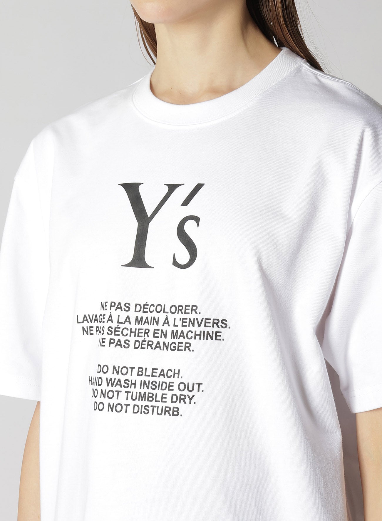 [Y's × New Era] SHORT SLEEVE COTTON TEE