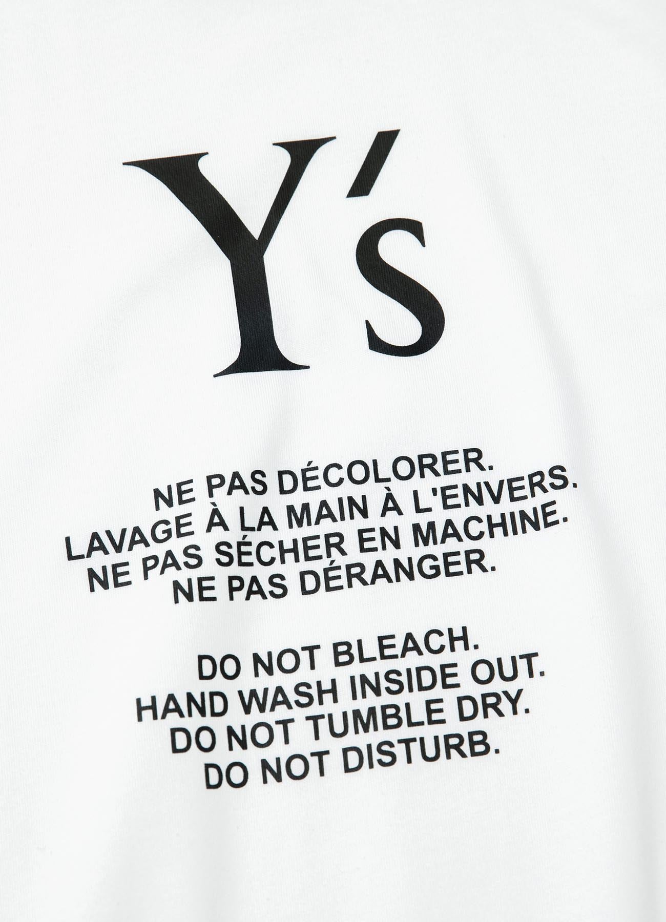 [Y's × New Era] SHORT SLEEVE COTTON TEE