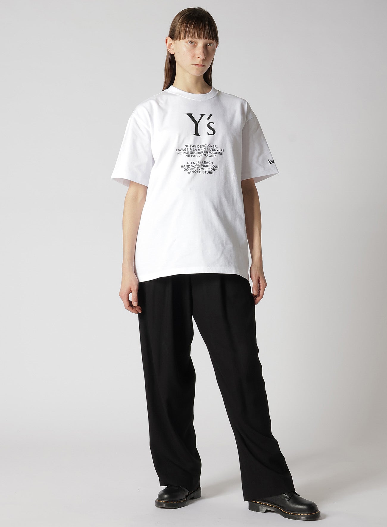 [Y's × New Era] SHORT SLEEVE COTTON TEE