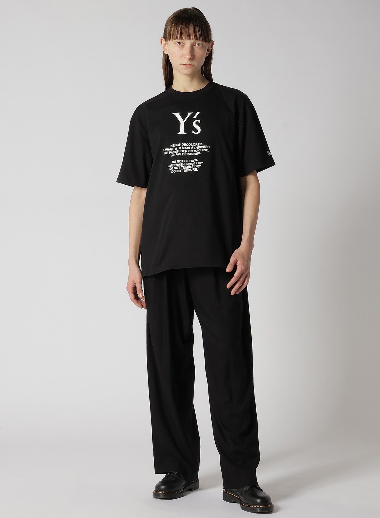 [Y's × New Era] SHORT SLEEVE COTTON TEE