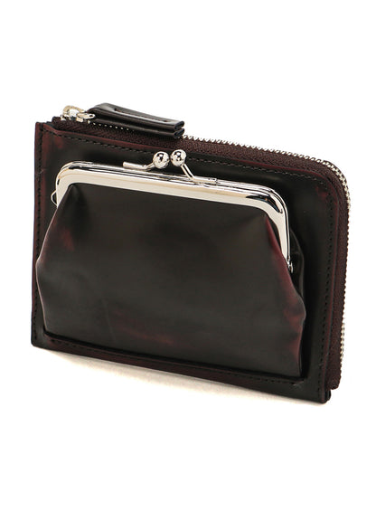 ADVANTIQUE LEATHER L-SHAPE CLASP WALLET