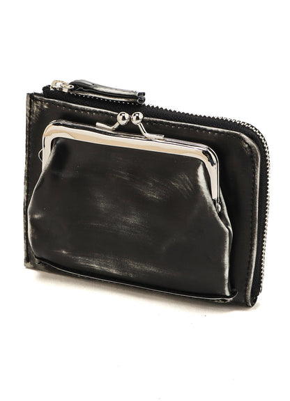 ADVANTIQUE LEATHER L-SHAPE CLASP WALLET