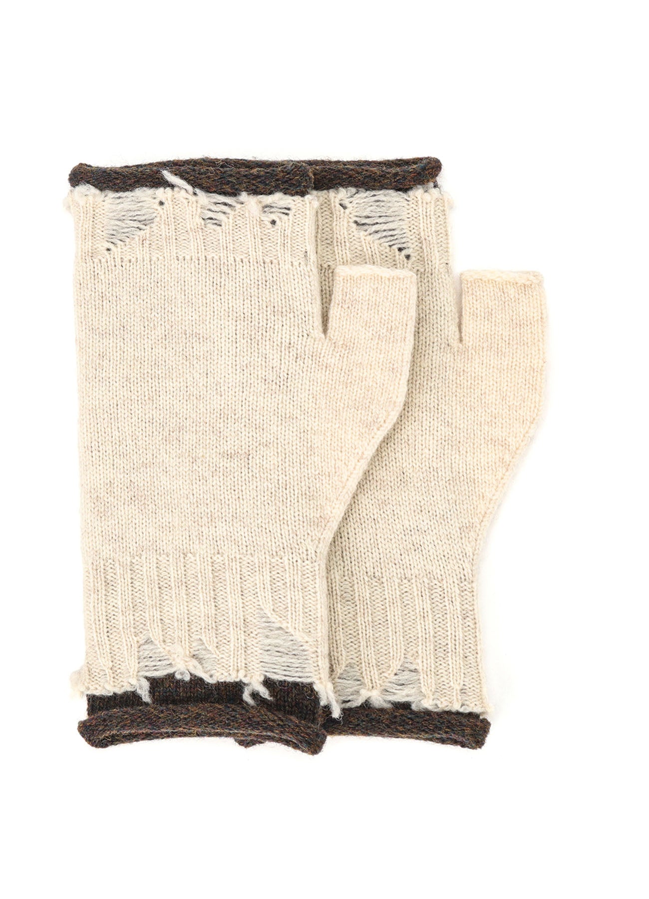 MILANO LAMB DAMAGED FINGERLESS GLOVES