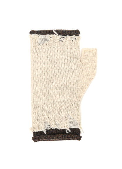 MILANO LAMB DAMAGED FINGERLESS GLOVES