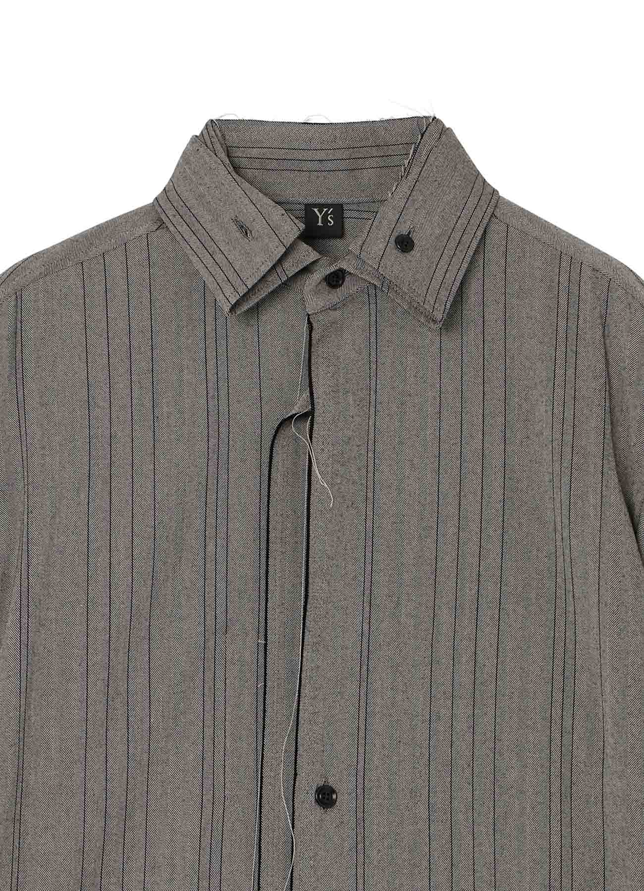 W/RY RANDOM HERRINGBONE DOUBLE COLLAR SHIRT