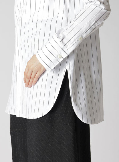 STRIPE SHIRT COLLAR BLOUSE