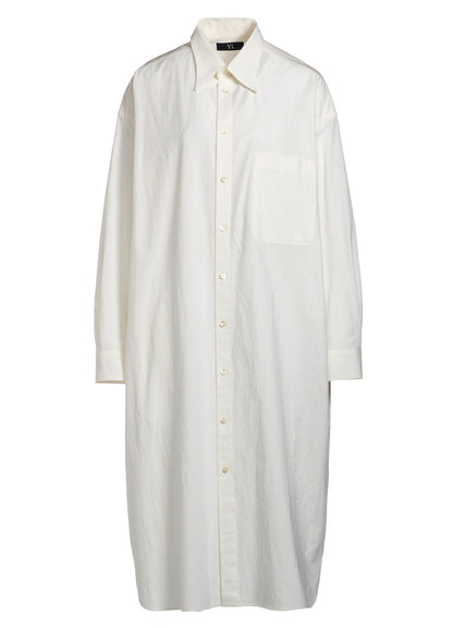 HIGH TWISTED COTTON LONG SHIRT