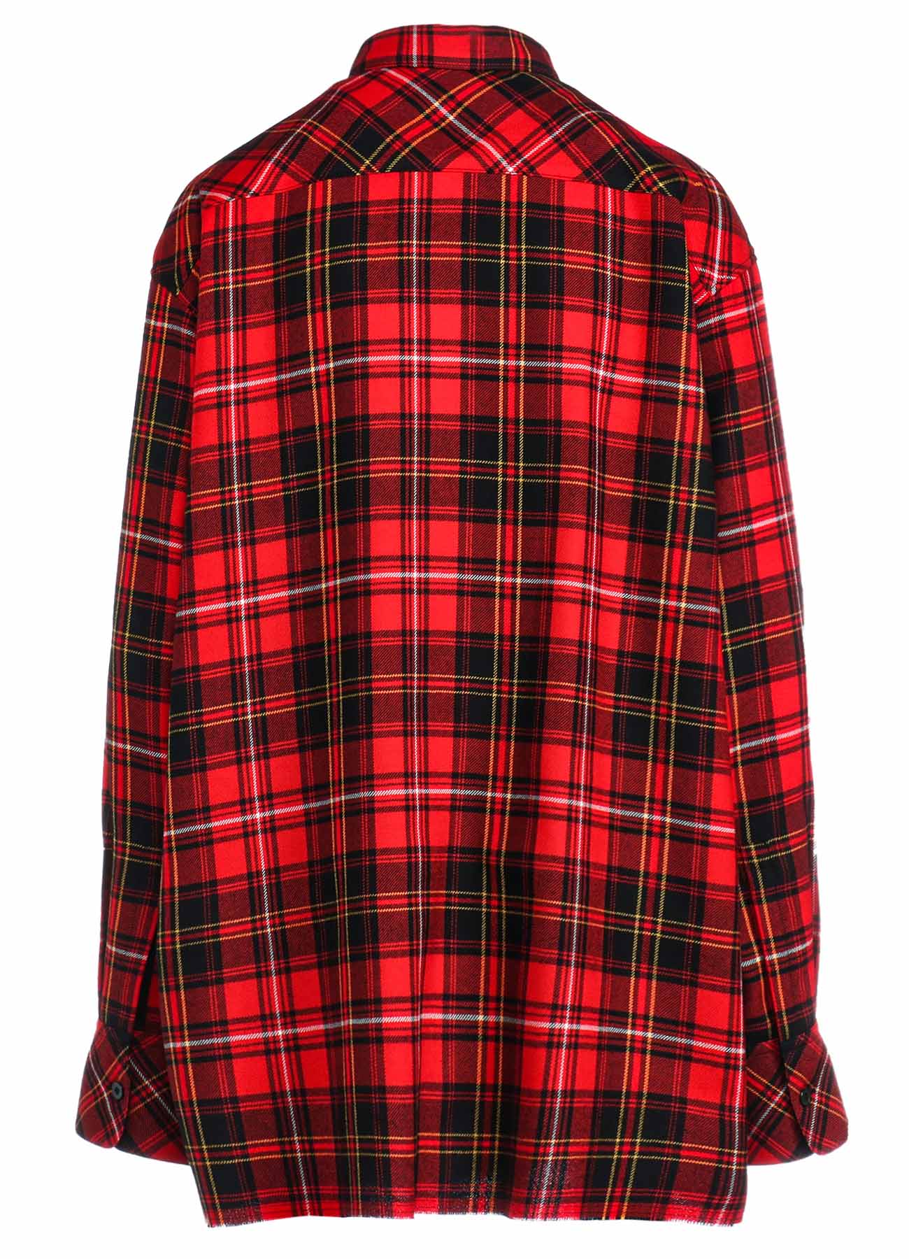 TARTAN CHECK DOUBLE LAYERED SHIRT