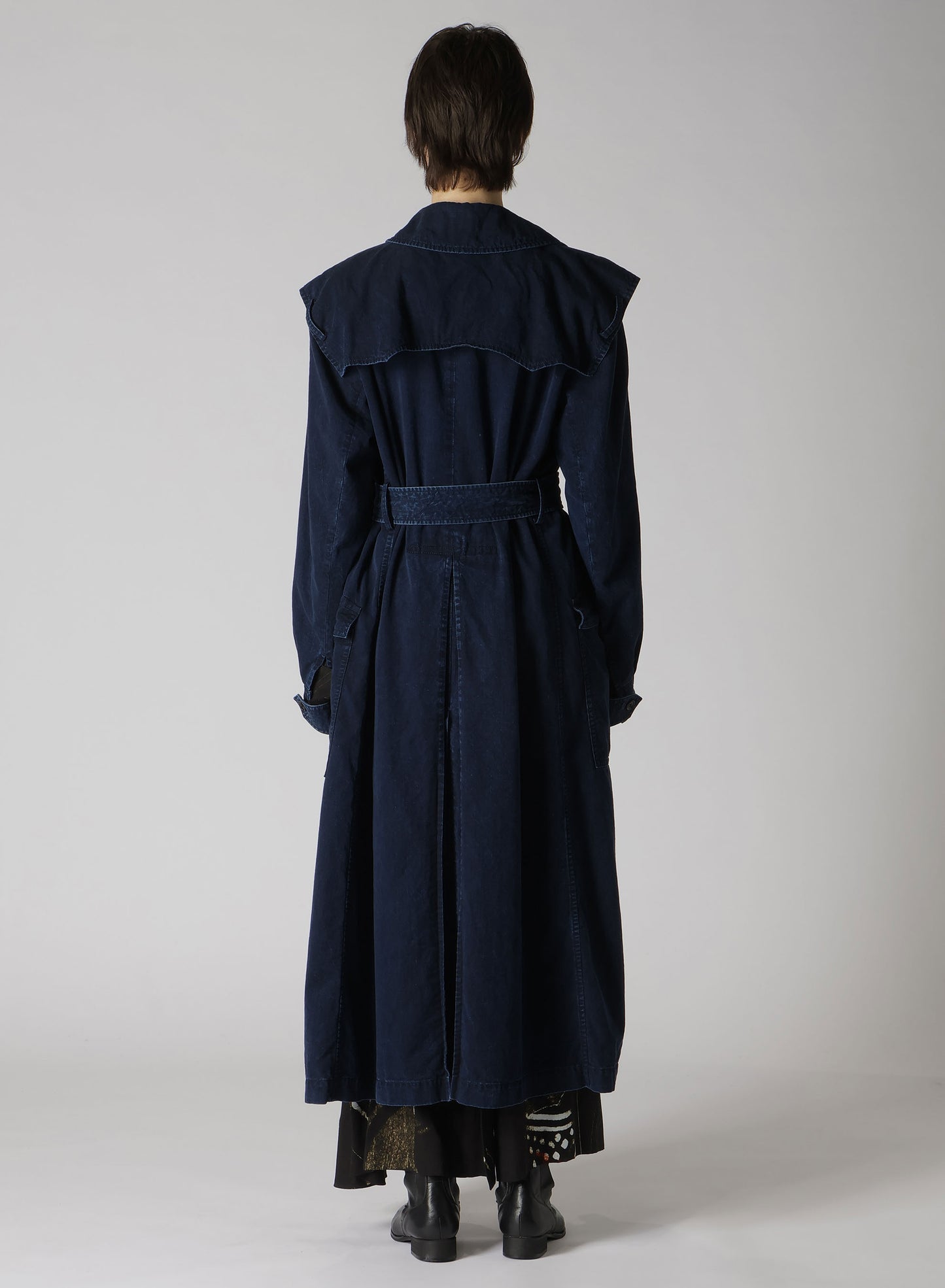 8OZ CE/C/ DENIM TRENCH COAT