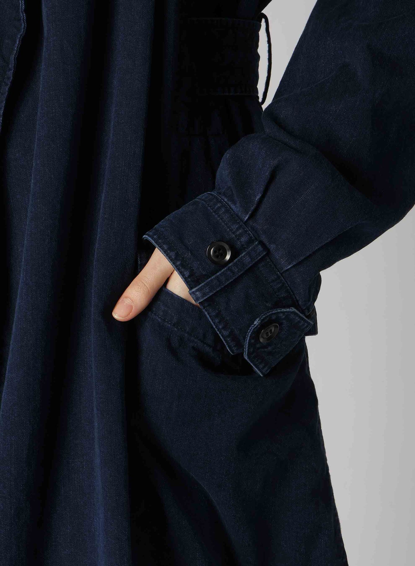 8OZ CE/C/ DENIM TRENCH COAT