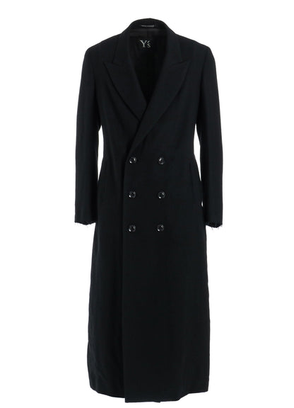 【10/4 12:00(JST) Release】WOOL VIYELLA W FRONT LONG COAT