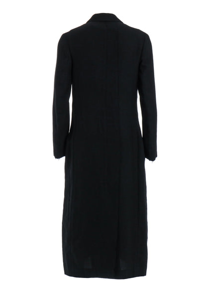 【10/4 12:00(JST) Release】WOOL VIYELLA W FRONT LONG COAT