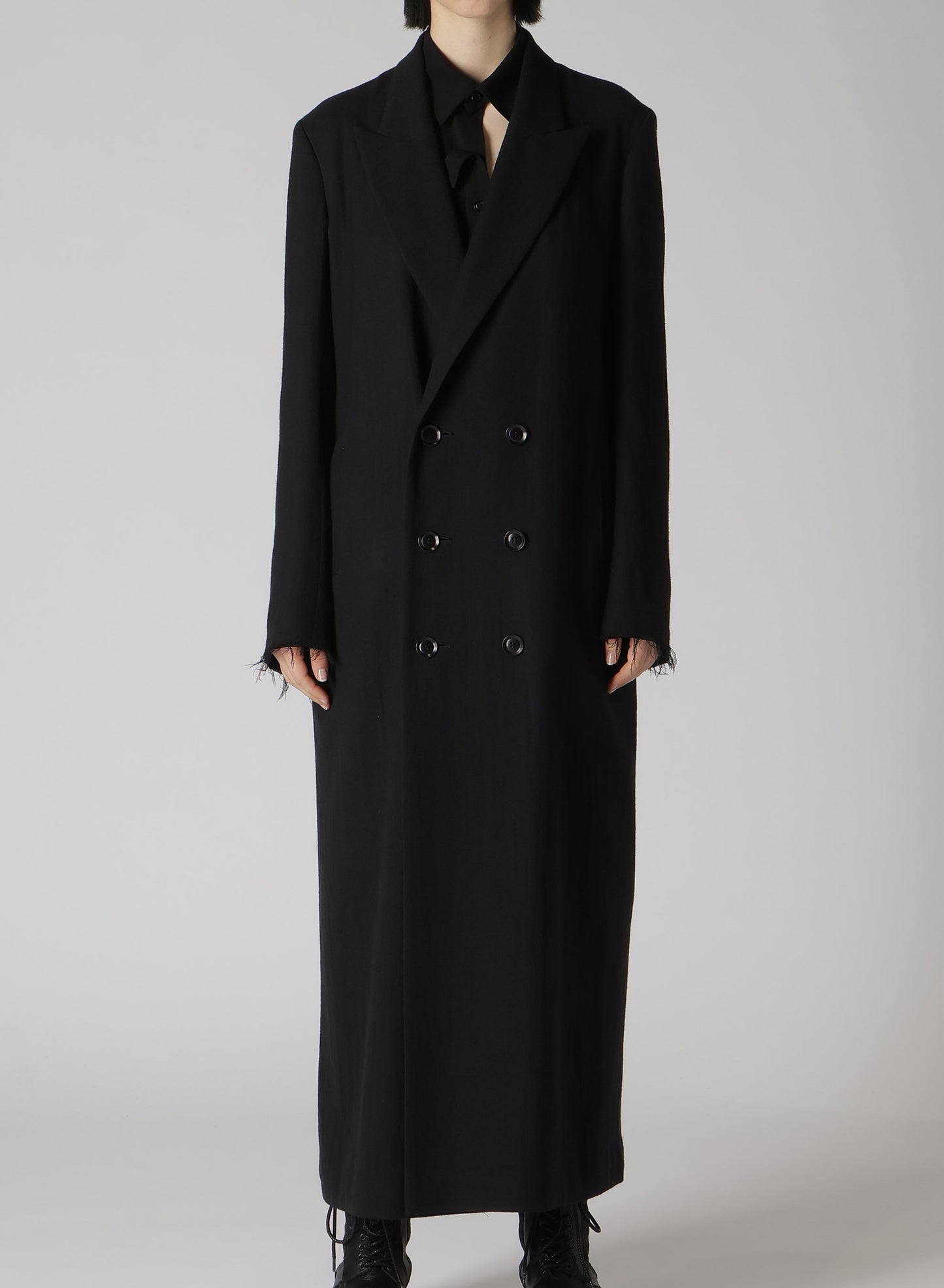 【10/4 12:00(JST) Release】WOOL VIYELLA W FRONT LONG COAT