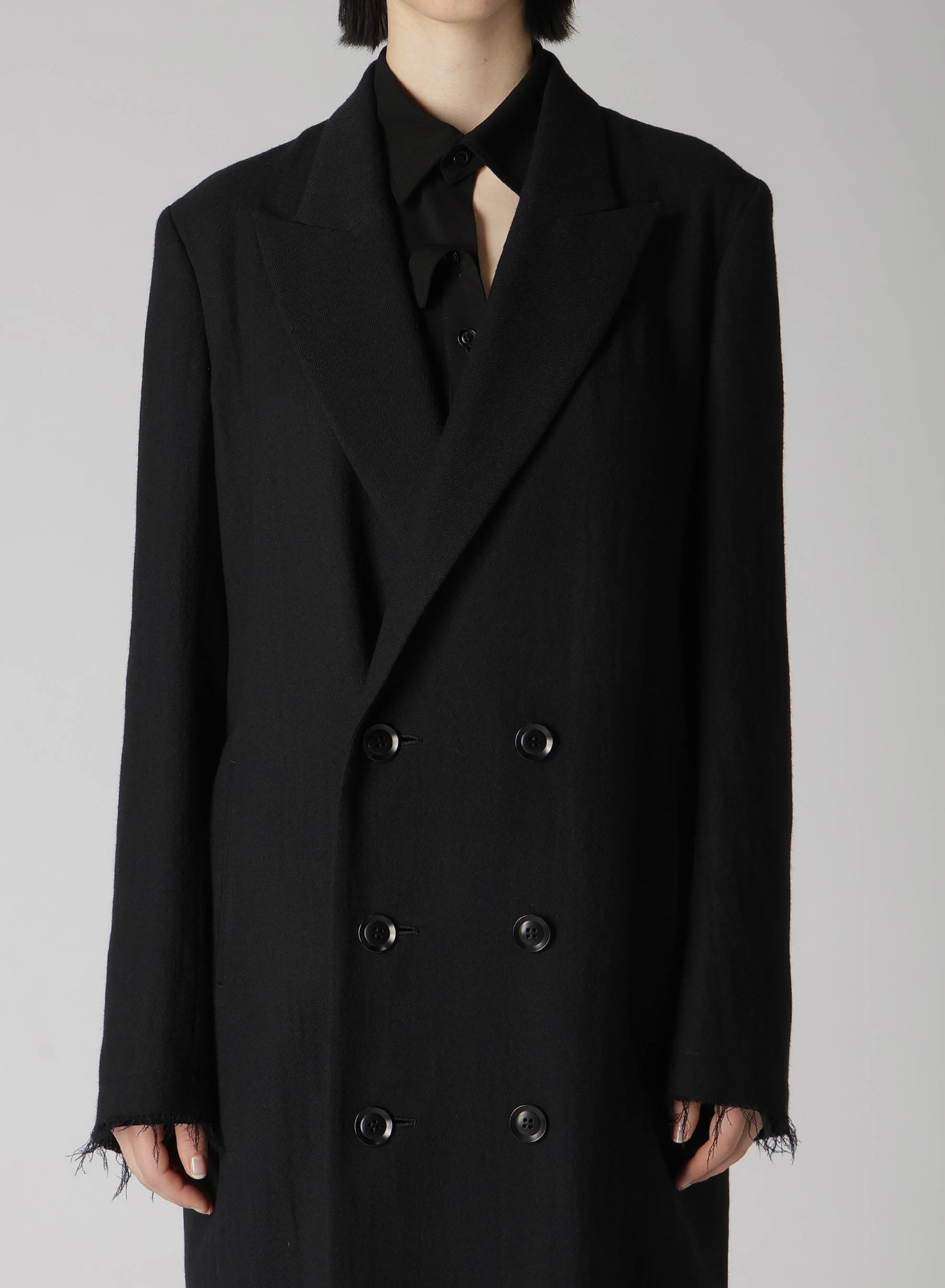 【10/4 12:00(JST) Release】WOOL VIYELLA W FRONT LONG COAT