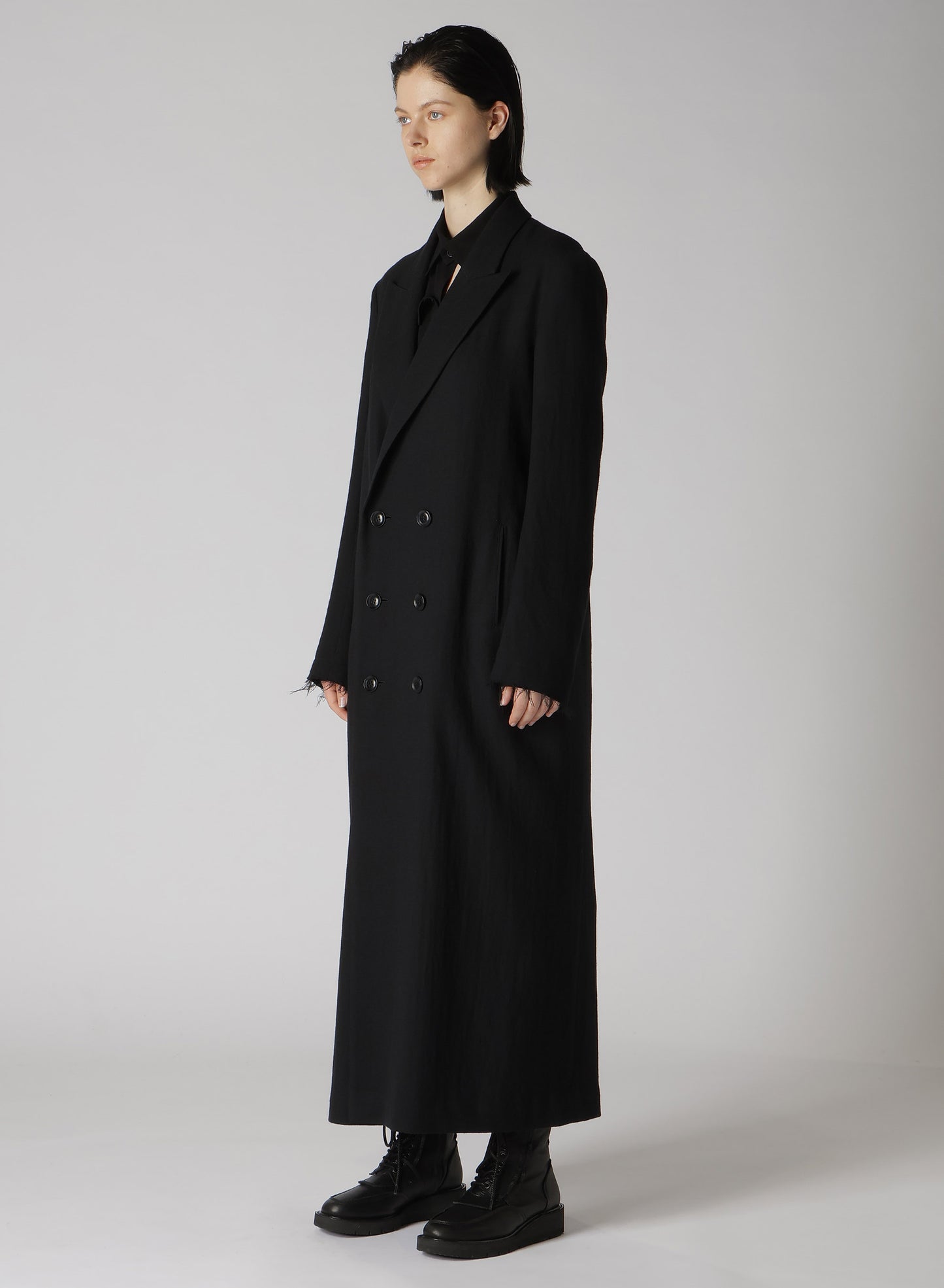 【10/4 12:00(JST) Release】WOOL VIYELLA W FRONT LONG COAT