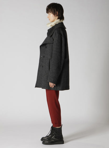 【11/1 12:00(JST) Release】W/LI HERRINGBONE SHORT COAT