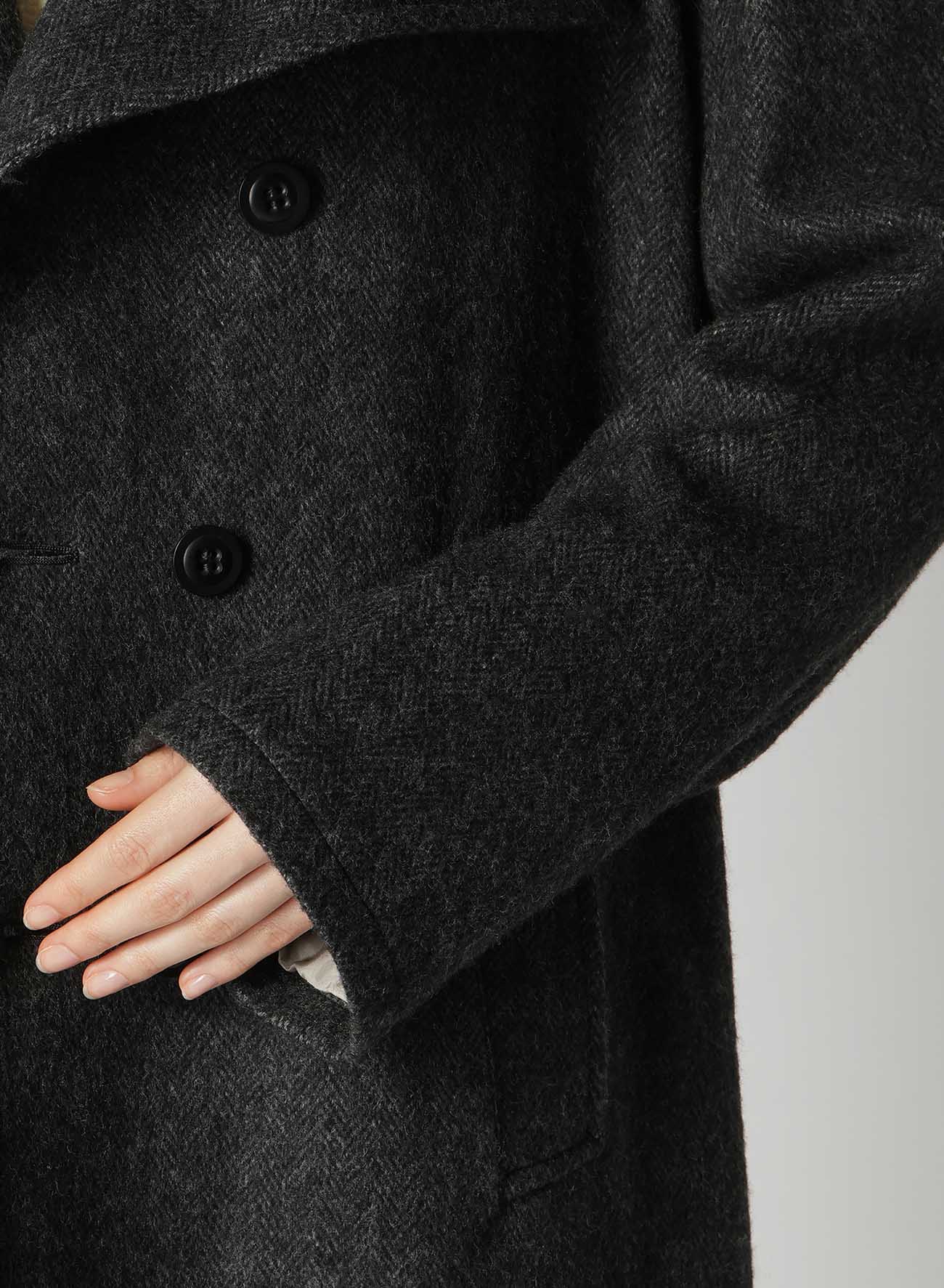 【11/1 12:00(JST) Release】W/LI HERRINGBONE SHORT COAT