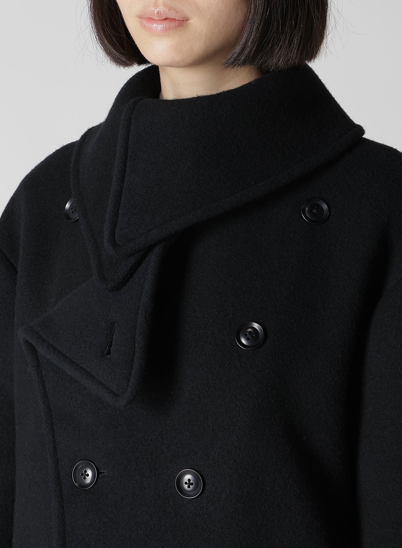 【11/1 12:00(JST) Release】WOOL DOUBLE MOSSER SHORT COAT