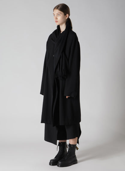 【10/4 12:00(JST) Release】STRETCH FLANNEL SCARF COAT