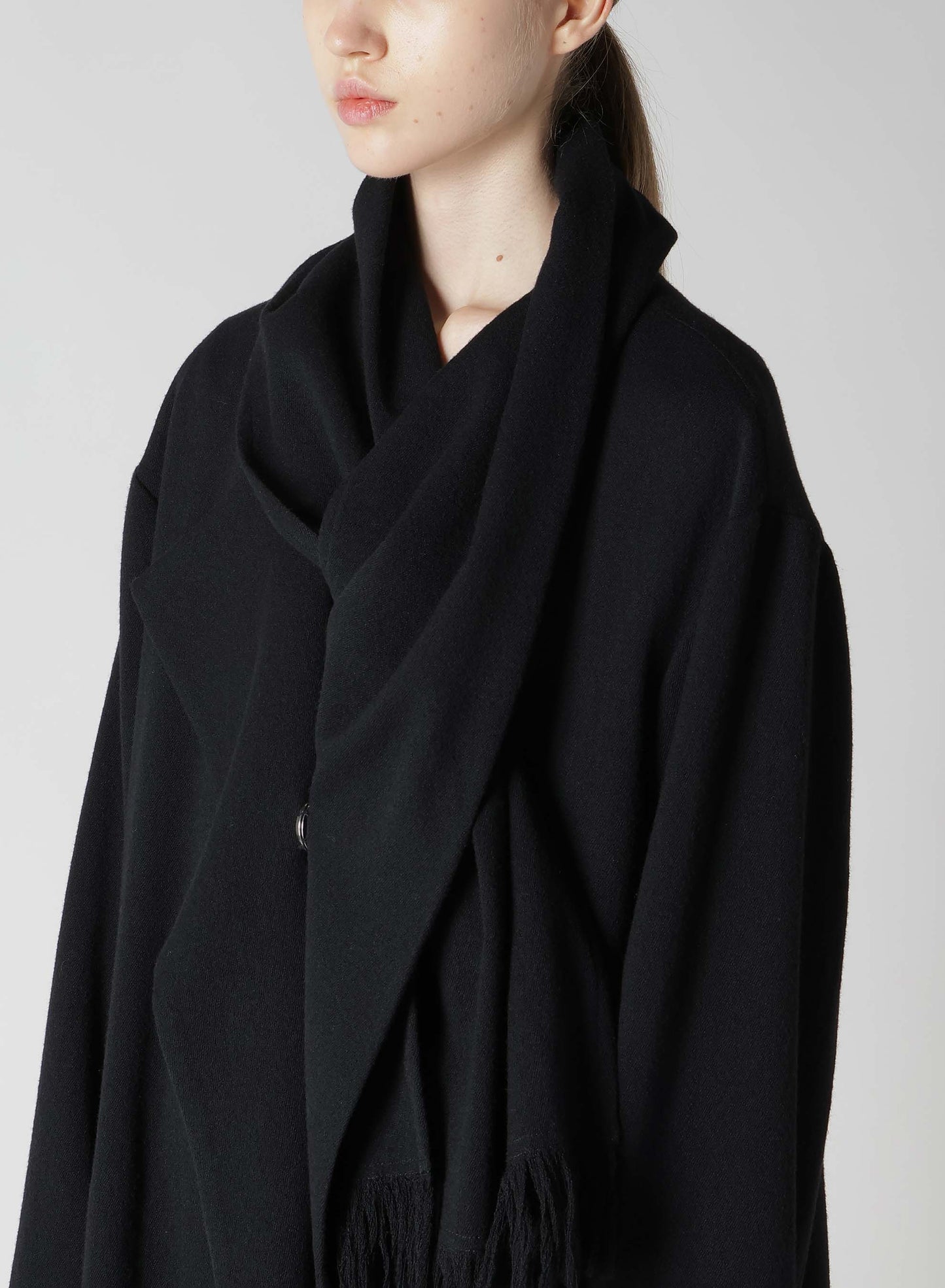 【10/4 12:00(JST) Release】STRETCH FLANNEL SCARF COAT