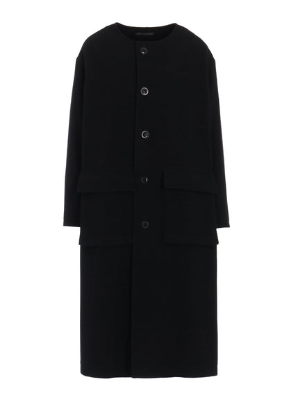 【11/1 12:00(JST) Release】WOOL SINGLE MOSSER COLLARLESS COAT