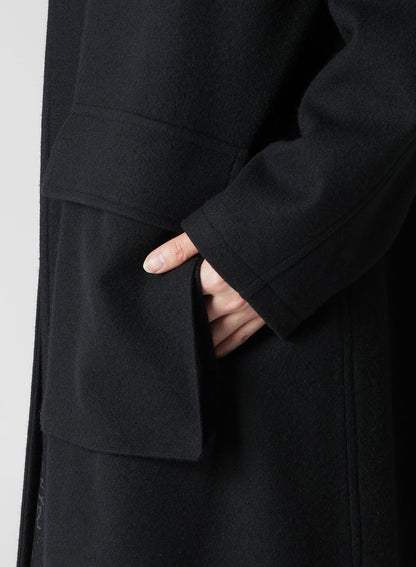 【11/1 12:00(JST) Release】WOOL SINGLE MOSSER COLLARLESS COAT