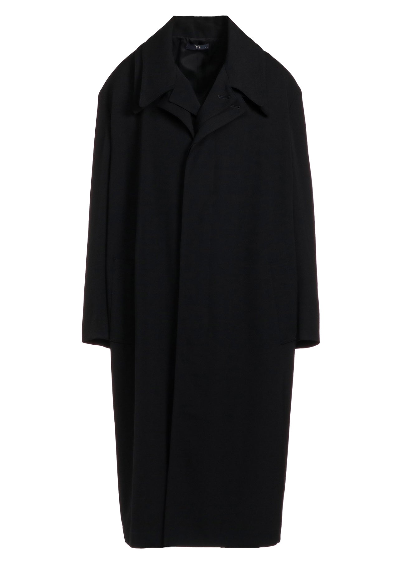 HIGH TWISTED WASHER WOOL GABARDINE DOUBLE LAYERED COAT