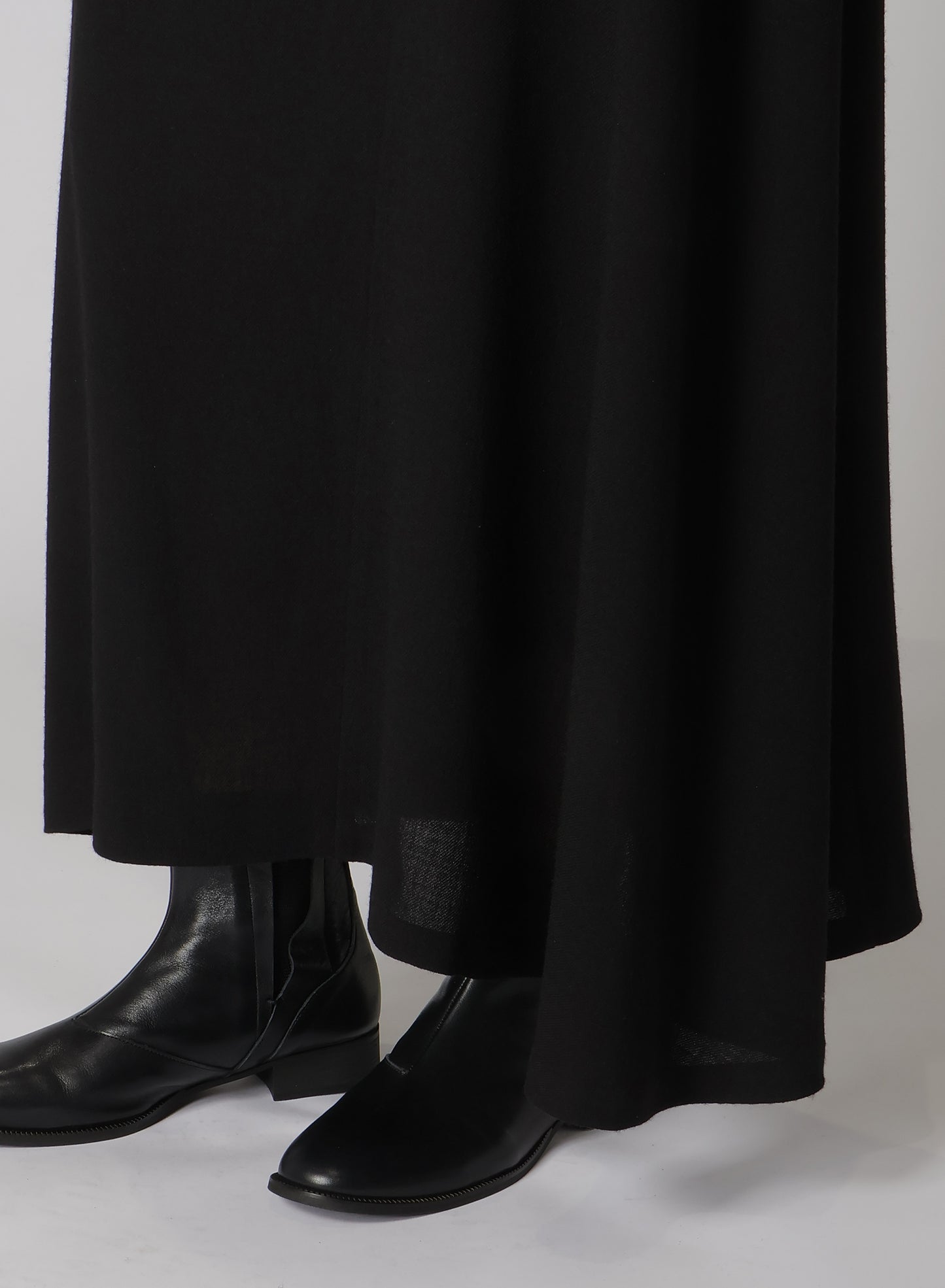 W/RY GAUZE WASHER COLLARLESS DRESS