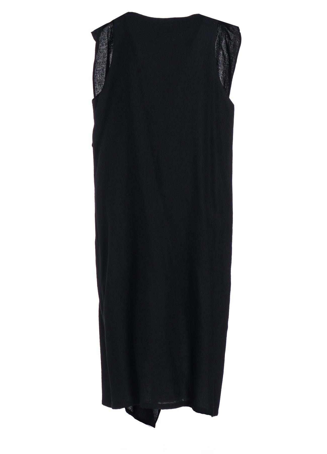 SOFT TWISTED WOOL VIYELLA DRAPE SLEEVELESS DRESS