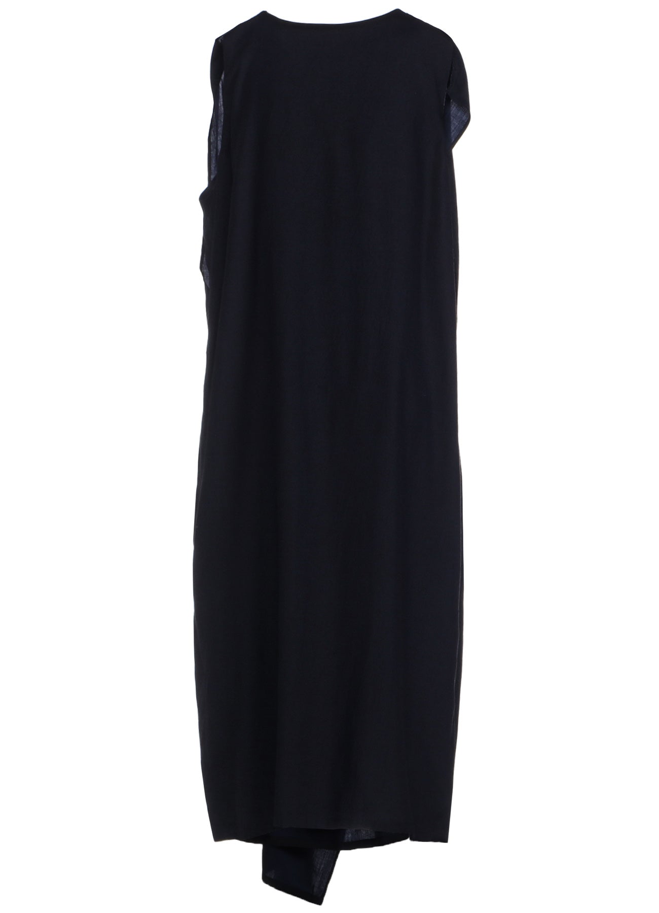 4OZ CU/ DUNGAREE TWILL DRAPE SLEEVELESS DRESS