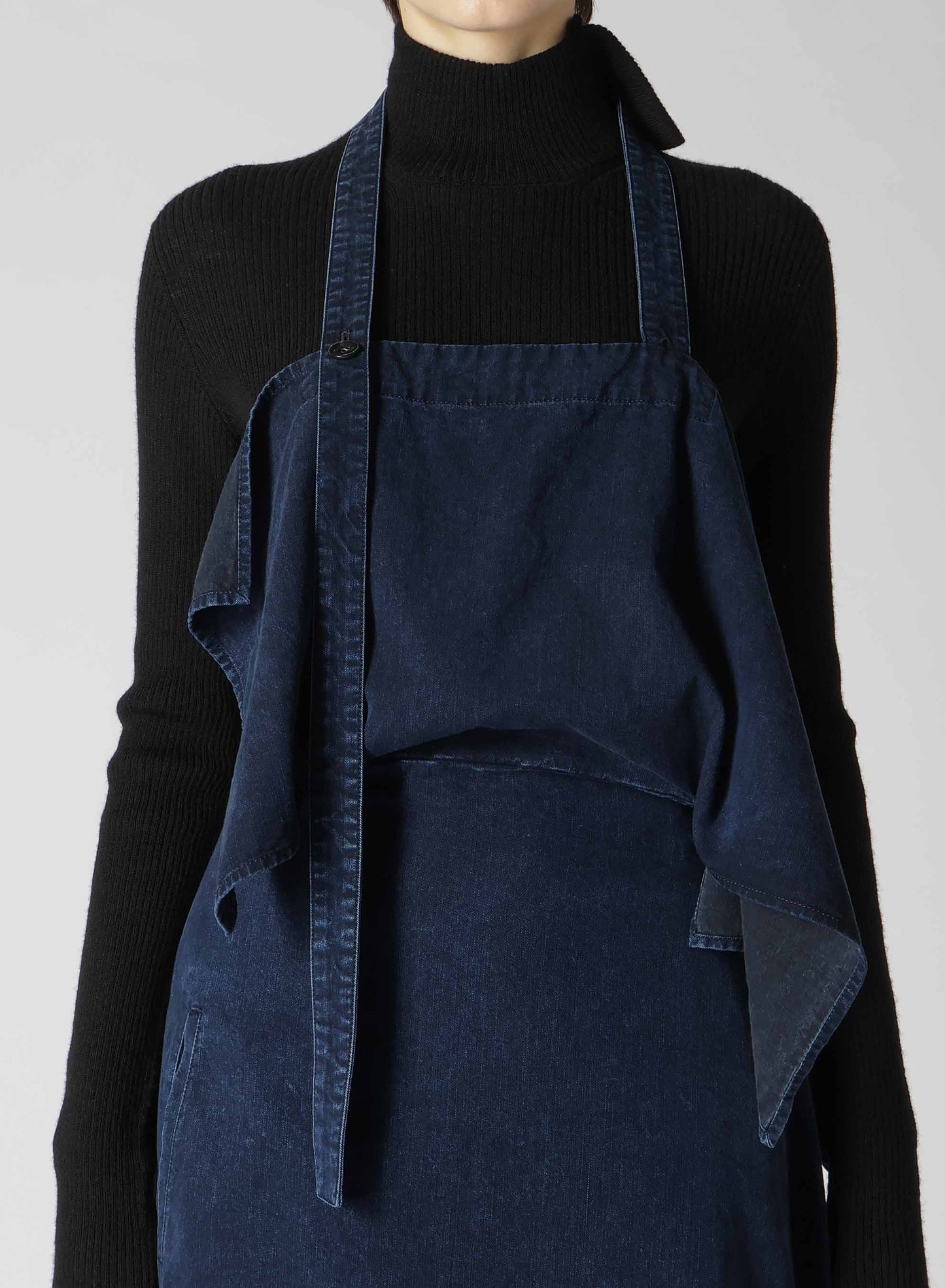 8OZ CE/C/ DENIM APRON DRESS