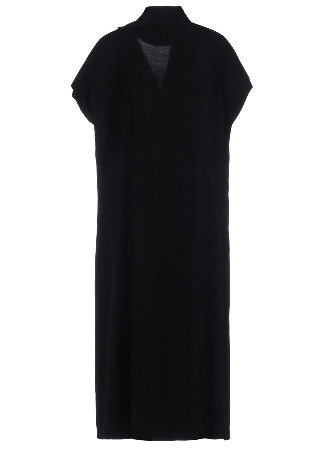 HARD TWISTED GABARDINE FRENCH SLEEVE DRESS