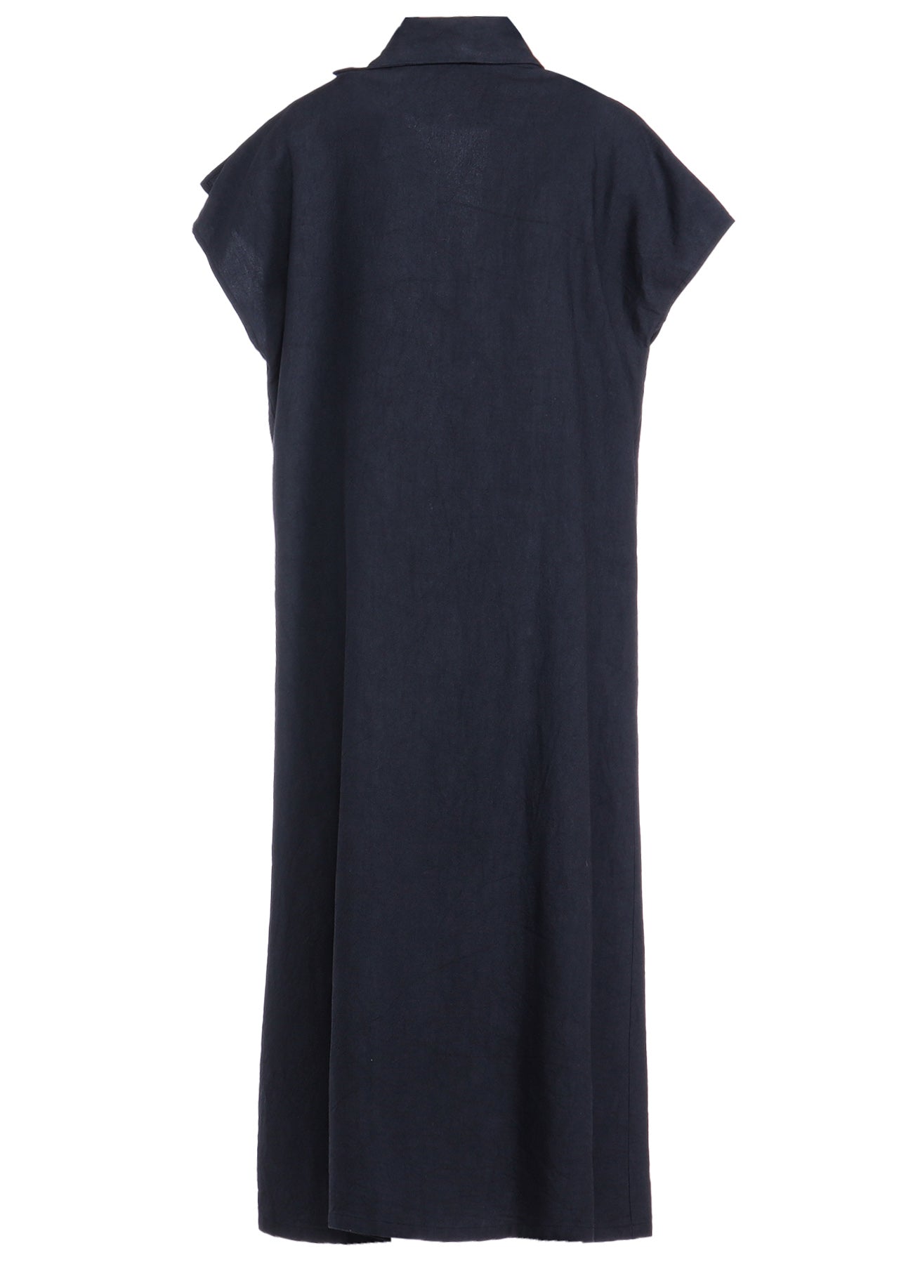 TWILL GARMENT WASH FRENCH SLEEVE DRESS