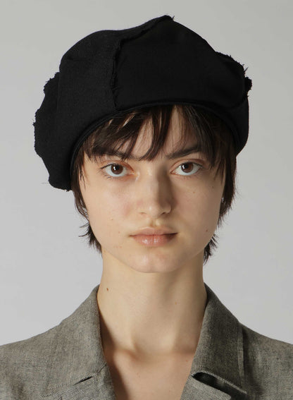 GABARDINE × SERGE COMBI DART BERET